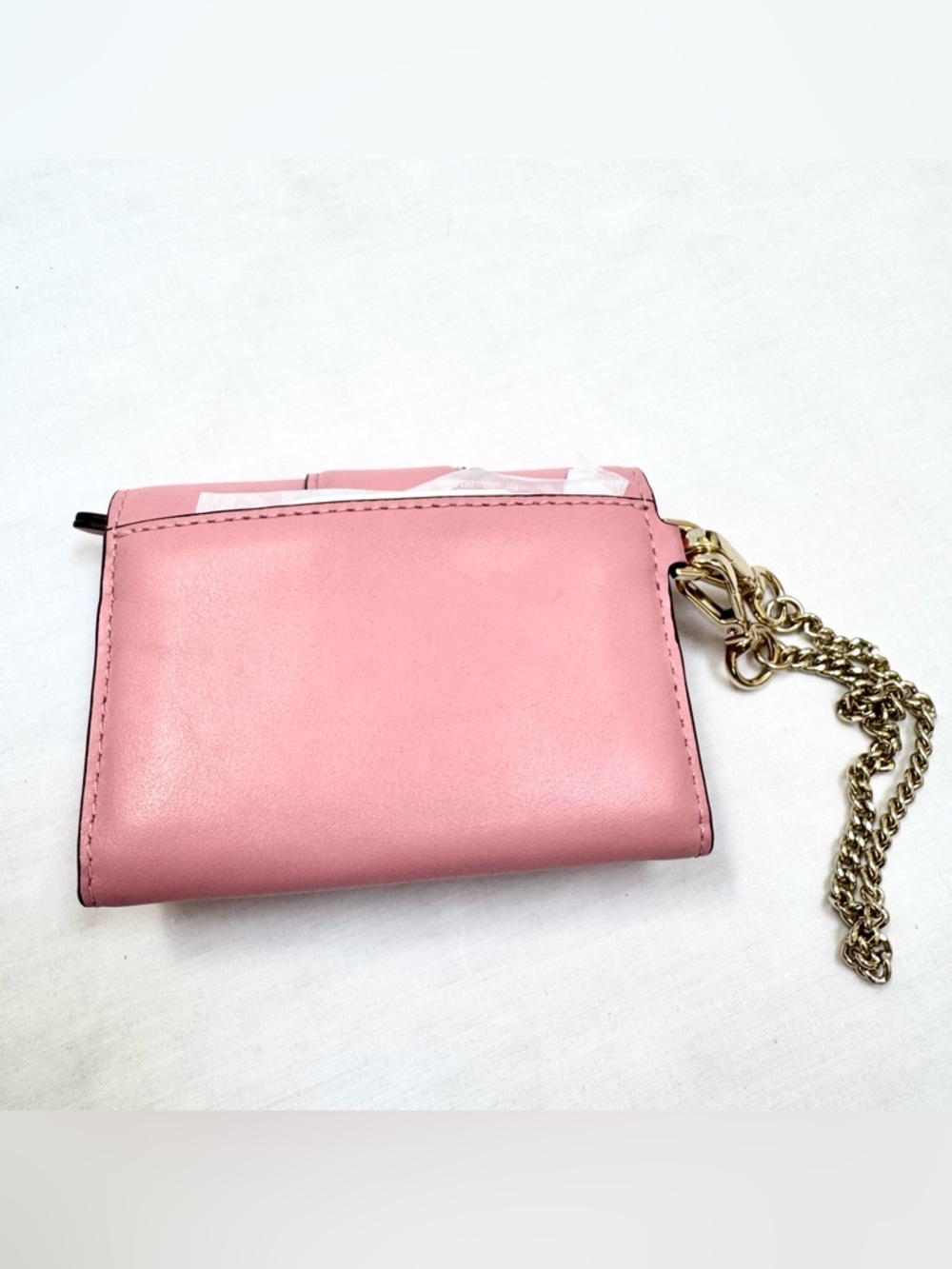 New MICHAEL Kors Whitney Small Leather Chain Carryall Wallet Carnation Pink - Picture 4 of 8